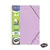 Cuaderno A4 cuadriculado Soft 3 Solapas - Rideo - violeta pastel