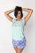 Pijama Dama Juvenil Remera C/Short Estampado (11719 SO PINK) - comprar online