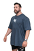 Camiseta Oversized Hardplay Lobo Chumbo Azulada na internet