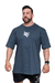 Camiseta Oversized Hardplay Lobo Chumbo Azulada - comprar online