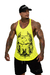 Regata Bodybuilder Hardplay Pitbull Amarela Neon - comprar online