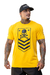 Camiseta Casual Hardplay Skull Brasão Amarela - loja online