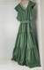 Vestido Adulto Rainha Verde Oliva Índigo Trend