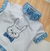 Camiseta ou Body T-Shirt 2 em 1 Summer Branca e Azul Coelho Páscoa Adulto Infantil Bebê Índigo Trend na internet