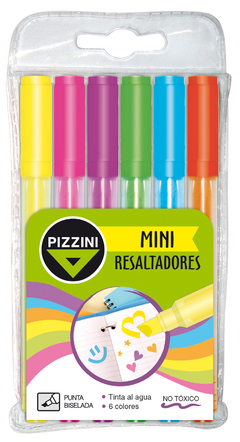 Resaltador Pizzini Mini estuche x 6