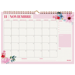 Imagen de Calendario Mooving Floral 2025 de Pared C/ Stickers