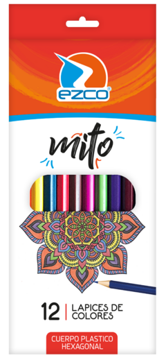 Lapices Ezco Mito de colores x 12