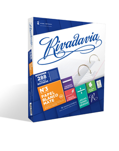 Repuesto Rivadavia Nro 3 Hojas P/ Carpeta C/ Banda X288 Hjs - Libreria Constitucion Minorista