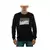 Buzo de hombre Puma Power Crew en color negro con gráfico en blanco.