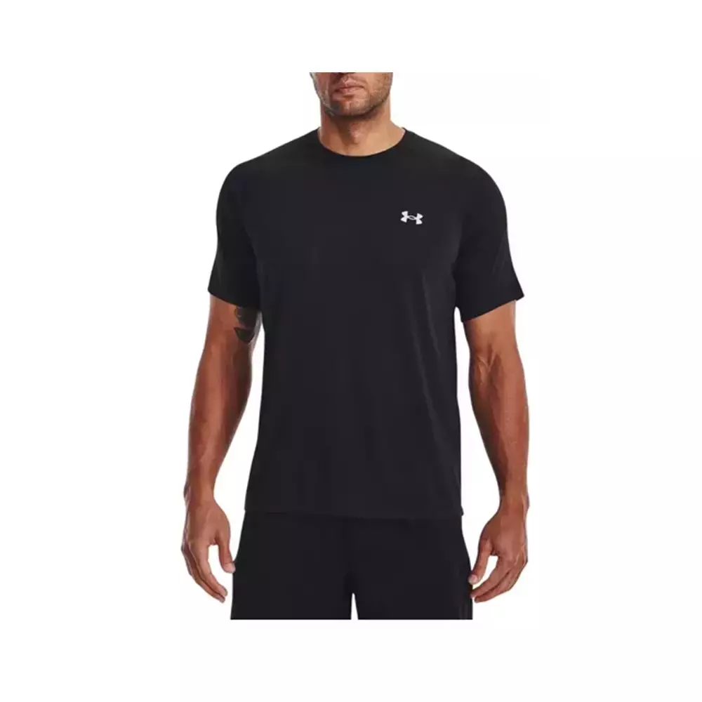 Remera Under Armour Tech Reflective SS Hombre Negro Depormania