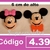 Molde Silicona Artesanias - Cara Mickey Minnie 6cm x 2u.- SUPERMOLDES