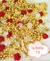 Sprinkles Perlas Mix La Bella y la Bestia dorado con Rosas rojas x 35 gr - T5 - CANDY SPARK