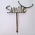 Cake Topper Plástico - Negro - Smile