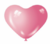 Globo Corazon Rosa x 15"