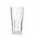 Vaso Plastico Facetado Cristal x 14.5 cm.