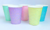 Vaso Polipapel x 240 cc. x 8 u - Amarillo c/ Confeti Colores