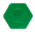 Plato Descartable Hexagonal Verde Oscuro - 16 cm. x 6 u.
