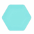 Plato Descartable Hexagonal Aqua [Verde Agua] - 16 cm. x 6 u.