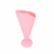 Copa Cucurucho Plástica Rosa Pastel x 3 u