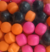 Pastillas Circulitos Negro Naranja y Fucsia Confitada x 500 gr