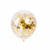 Globo Cristal con Confeti Dorado x 30 cm - Set x 5 u