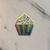 Sticker Cupcake Fondo Tornasol 4.5 x 5.5 Cm- LA BOTICA