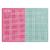 Tabla de Corte Bifaz Rosa / Verde 45 x 30 cm LA BOTICA