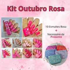 KIT Esmaltes Blanka - Outubro Rosa - 10 Cores + PRESENTE