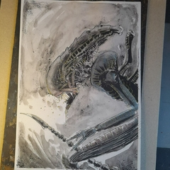 Alien - arte original A4
