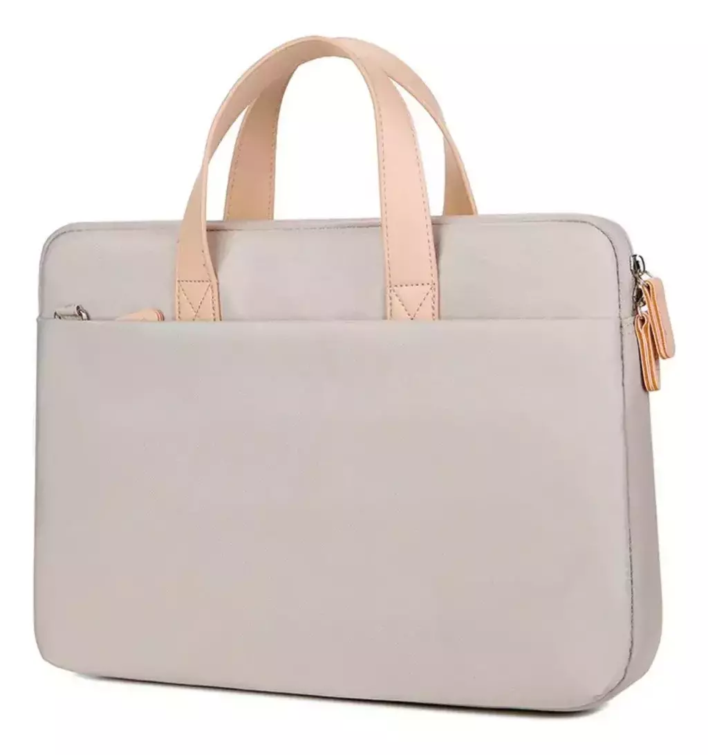 FUNDA CARTERA PARA NOTEBOOK 13 Y 15 PULGADAS BEIGE