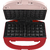 Máquina de Waffle Cadence Rosa e Vermelho 220V - comprar online