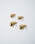 Imagem do Brinco Bola 12mm com Detalhes Vazados com Zirconias dentro no Dourado