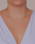 Colar Choker com Zirconias no Dourado - comprar online