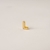 Imagem do Pingente Letra Lisa com uma Microzirconia no Dourado