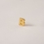 Pingente Letra Lisa com uma Microzirconia no Dourado - DAMA Semijoias Atacado