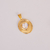 Pingente Medalha Coração de Zirconia no Dourado - comprar online