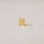 Pingente Letra Lisa com uma Microzirconia no Dourado - loja online