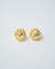 Imagem do Brinco Bola 12mm com Detalhes Vazados com Zirconias dentro no Dourado