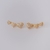 Brinco Ear Cuff Corações Cravejados com Microzirconias no Dourado - comprar online