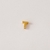 Pingente Letra Lisa com uma Microzirconia no Dourado