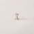 Pingente Letra Lisa com uma Microzirconia no Ródio Branco - DAMA Semijoias Atacado