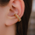 Brinco Piercing Quadrado Torcido no Dourado