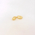Brinco Oval Liso com uma Fileira de Microzirconias no Dourado - comprar online
