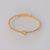 Pulseira Bracelete Bolinhas Lisas com Estrela de Microzirconias no Dourado - comprar online