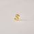 Imagem do Pingente Letra Lisa com uma Microzirconia no Dourado