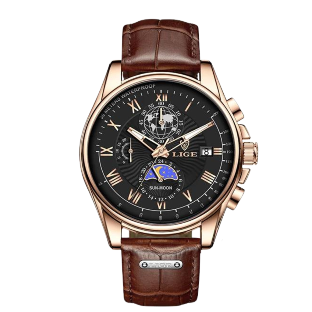 Reloj LIGE de Lujo para Hombre Elegancia y Precision