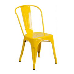 Silla tipo Tolix – Amarillo