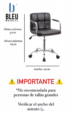 Silla de Escritorio York – Negro en internet