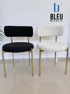 Silla Bouclé - Dorado/Blanco - tienda en línea