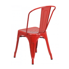 Silla tipo Tolix –Rojo en internet